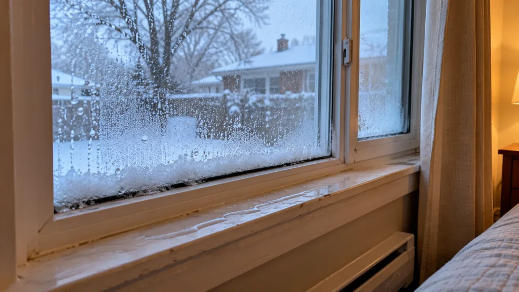 Condensation dans les fenêtres l’hiver : causes et solutions