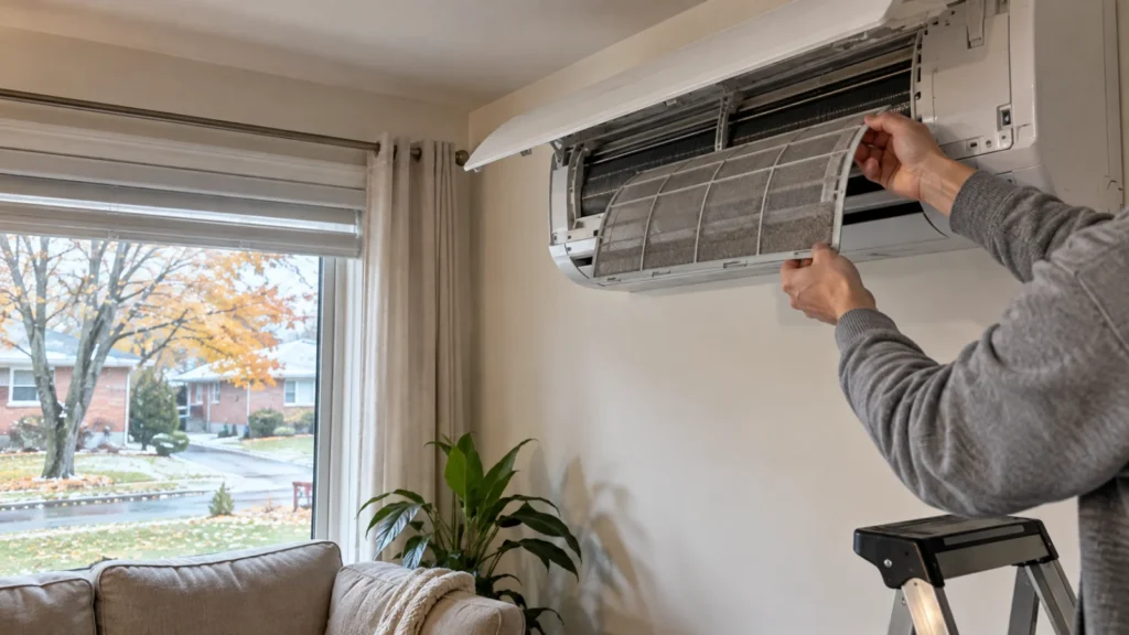 Nettoyer une thermopompe murale : guide par saison, filtres et prix 2026